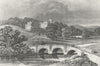 DERBYS. Haddon Hall, Derbyshire. DUGDALE c1840 old antique print picture