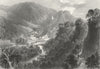 DERBYS. Matlock Bath. WH Bartlett 1842 old antique vintage print picture