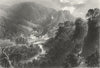 DERBYS. Matlock Bath. WH Bartlett 1842 old antique vintage print picture