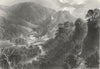 DERBYS. Matlock Bath. WH Bartlett 1842 old antique vintage print picture