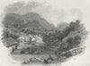 DERBYS. Matlock. Harwood 1841 old antique vintage print picture