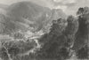 DERBYS. Matlock Bath. WH Bartlett 1842 old antique vintage print picture