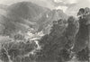 DERBYS. Matlock Bath. WH Bartlett 1842 old antique vintage print picture