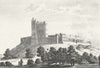 DERBYS. Bolsover Castle, Derbyshire. Grose. 18C 1795 old antique print picture
