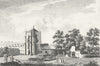DERBYS. Beauchief Abbey, Derbyshire. Grose. 18C 1795 old antique print picture