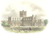 CHESHIRE. Chester Cathedral. Hughes 1856 old antique vintage print picture