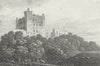 DERBYS. Bolsover Castle, Derbyshire. DUGDALE c1840 old antique print picture