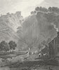 DERBYS. Peverel Castle, Derbyshire. DUGDALE c1840 old antique print picture
