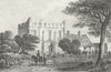 DERBYS. Mackworth Castle, Derbyshire. DUGDALE c1840 old antique print picture