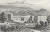 DERBYS. Chatsworth, Derbyshire Duke Devon. DUGDALE c1840 old antique print