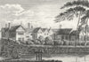 DUKINFIELD. Hall. Stockport Dunkinfield bridge.  1793 old antique print