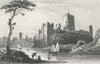WALES. Pembroke Castle, Pembrokeshire. DUGDALE c1840 old antique print picture
