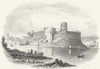 WALES. Pembroke Castle. Pembrokeshire. Rock 1853 old antique print picture