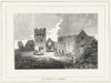 WALES. Llanfey Ct. Pembrokeshire 1830 old antique vintage print picture