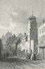 WALES. Pembroke. Gastineau Town main St c1831 old antique print picture
