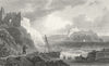 TENBY. St Catherine's Island, Pembrokeshire. beach c1831 old antique print
