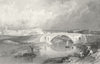 CHESHIRE. New bridge, Chester. Allom 1836 old antique vintage print picture