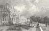 CHESHIRE. East Eaton Hall. Allom. Chester 1836 old antique print picture
