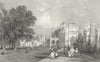 CHESHIRE. Eaton Hall. Allom. Chester 1836 old antique vintage print picture