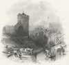 CHESHIRE. Phoenix Tower, Chester Walls. Allom. Finden 1836 old antique print