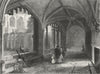 CHESHIRE. Chester Cathedral Cloisters 1836 old antique vintage print picture