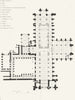 CHESHIRE. Plan Chester Cathedral 1836 old antique vintage print picture