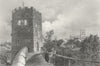 CHESHIRE. Chester. Warren Walls & Cathedral 1860 old antique print picture