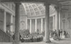 CHESHIRE. New Co Hall, Chester. Allom 1836 old antique vintage print picture