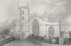 LEOMINSTER. Church(west view)Herefordshire. Keux 1824 old antique print