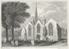 HEREFORD. Ledbury Church, Herefordshire. Keux 1824 old antique print picture