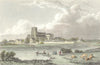 DORSET. Christchurch, Hampshire. Hants. Finden c1833 old antique print picture