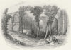 HANTS. Netley Abbey, Southampton, view. Harwood 1840 old antique print picture