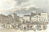 HANTS. Market, Petersfield, Hampshire. DUGDALE 1835 old antique print picture