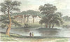HANTS. Stratfield Saye, Hampshire Duke Wellington.  1835 old antique print