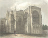 HANTS. Winchester Cathedral SE view 1836 old antique vintage print picture