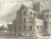 HANTS. Winchester Cathedral North Transept 1836 old antique print picture