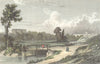 HANTS. Winchester. Westall-Finden c1833 old antique vintage print picture