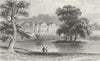 HANTS. Stratfield Saye, Hampshire Duke Wellington.  c1840 old antique print