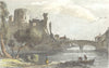 DURHAM. Barnard Castle. DUGDALE 1835 old antique vintage print picture