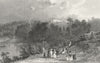 DURHAM. Dinsdale Spa. Allom. Boy Spinning Hoop 1832 old antique print picture