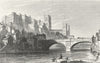 DURHAM. DUGDALE 1835 old antique vintage print picture