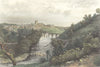 YORKS. Richmond. Milner 1860 old antique vintage print picture
