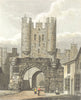 YORKS. Mickle gate bar-York. Westall 1830 old antique vintage print picture
