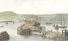 YORKS. Pier, Scarborough. Westall 1830 old antique vintage print picture