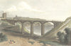 YORKS. New bridge Scarborough. Westall-Finden 1830 old antique print picture