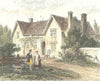 YORKS. Shandy Hall, Coxwold. DUGDALE 1835 antique vintage print picture