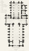 YORKS. Plan Ripon Cathedral 1836 old antique vintage print picture