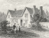 COXWOLD. Shandy Hall. Yorkshire. DUGDALE c1840 antique print picture