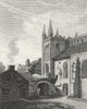 YORKS. Church, Selby. Roberts 1816 old antique vintage print picture