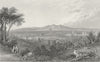 WORCS. Worcester, NE. Bartlett Friar ST 1830 old antique vintage print picture